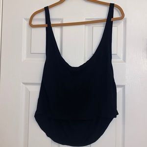 Black tank top with low back sz M